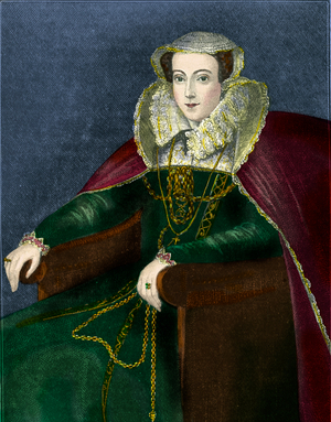 Mary, Queen of Scots, illustration from 'Cassell's Illustrated History of England' (coloured engraving)
