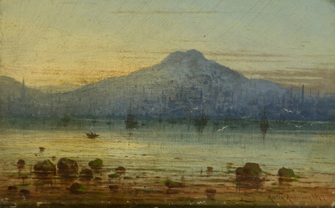 Dundee from Newport, 1877 (oil on canvas)