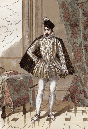 Charles IX (1550-1574) french king in 1560-1574, engraving