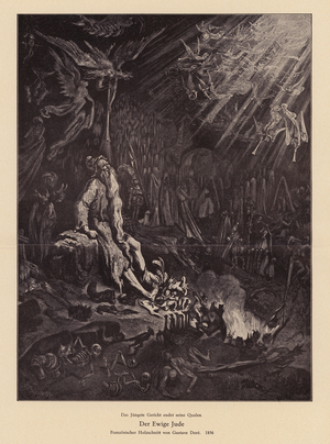 The Wandering Jew, 1856 (engraving)