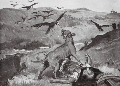 The Death of Lysimachus (litho)