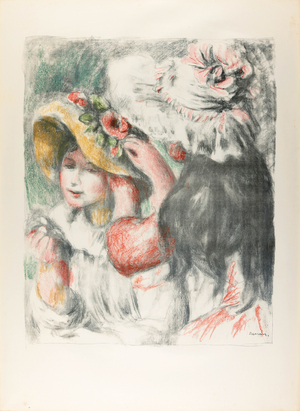 The Hat with Pin, circa 1898. (Lithograph )