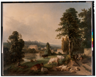 Landscape With Cows, 18th-19th century (oil on canvas)