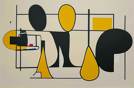 Muted Geometry, 2024 (Acrylic on Canvas)