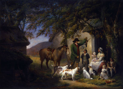 The Sportsman's Return (oil on canvas)