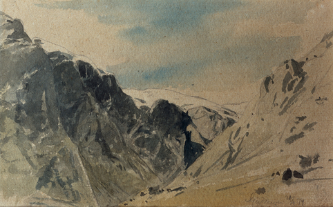 Mountain Sketches, 1874 (w/c on paper)