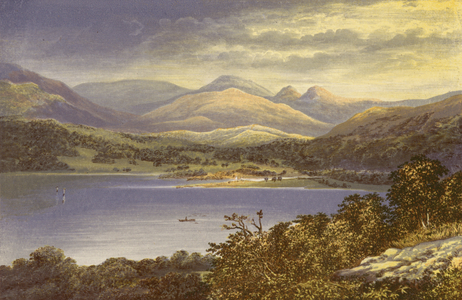 Windermere, Head of the Lake (colour litho)