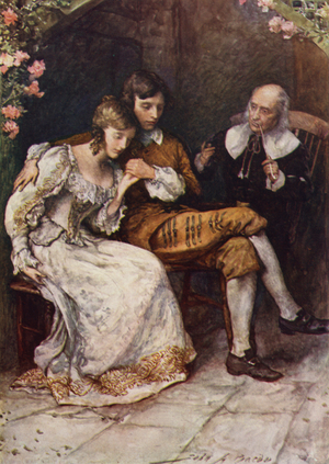 "At the Master's Door" (colour litho)