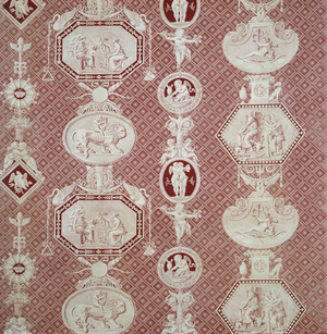 La Marchande d'Amour, The Merchant of Love, 1815-17 (cotton, plain weave, engraved roller printed)