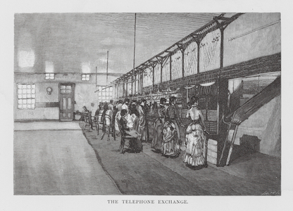 The Telephone Exchange (engraving)