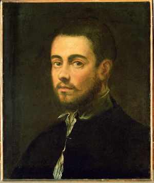 Young man with beard … (oil on canvas)