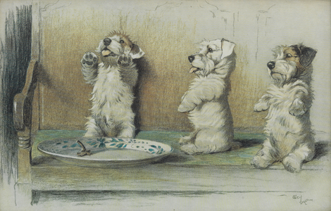 'For what we are about to receive' (lithograph)
