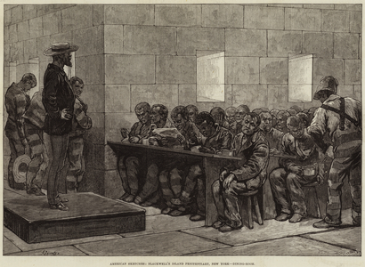 American Sketches, Blackwell's Island Penitentiary, New York, Dining-Room (engraving)