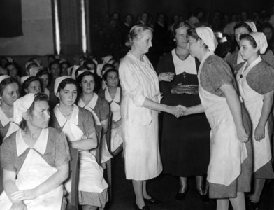 Sophie Fikentscher and the National Socialist Women's League, Berlin 1939 (b/w photo)