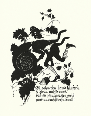 Silhouette by Hugo Strohl (litho)