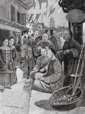 The Introduction of the Pigtail (litho)
