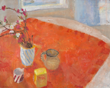 The Orange Scarf, 2012 (oil on canvas)