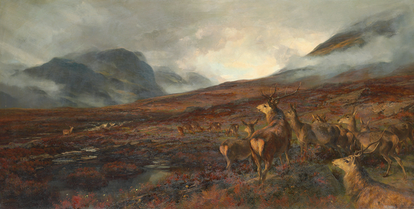 The Approach of Bealloch-na-Ba, Applecross (oil on canvas)