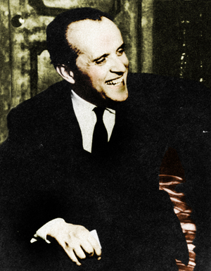 Nino Rota portrait. Italian composer (1911-1979).