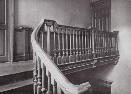 No 44 Great Ormond Street, London, The Top Landing (b/w photo)
