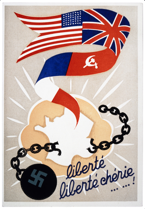 French Poster, "Liberty, Dear Liberty", World War II, 1944 (poster)