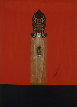 Mah-Jongg, c.1924 (gouache on paper)