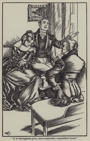 Illustration for The Essays of Elia by Charles Lamb (litho)