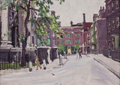 Smith Square (oil on canvas laid on panel)