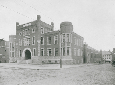 Armory, Portland, Maine (b/w photo)