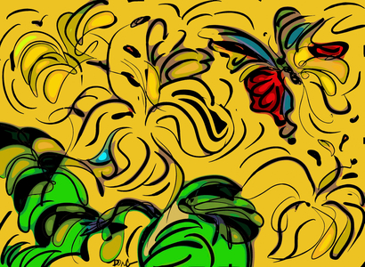 Lilies in bloom, 2007 (computer graphics)