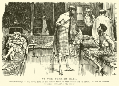 At the Turkish Bath (engraving)