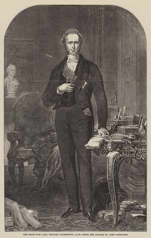 The Right Honourable Lord Viscount Palmerston, GCB (engraving)