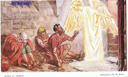 Peter in prison (litho)