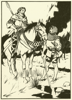 Charlemagne and the Charcoal Burner (engraving)