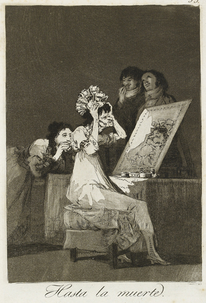 Hasta la muerte, 1799 (etching, drypoint and aquatint)