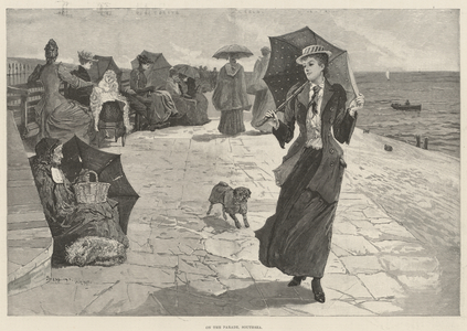 On the Parade, Southsea (engraving)