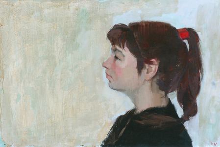 Portrait of a Young Girl (oil on canvas)