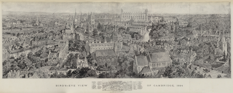 Bird's-Eye View of Cambridge, 1894 (engraving)