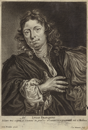 Portrait of Lucas Franchoys the Younger (engraving)