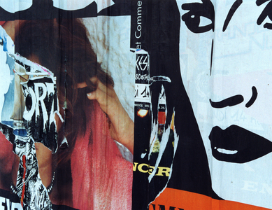 Torn Poster, Brittany, France, 1989 (photo)