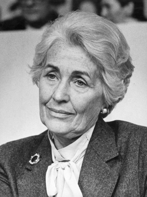 Hildegard Hamm-Bruecher, 1985 (photo)