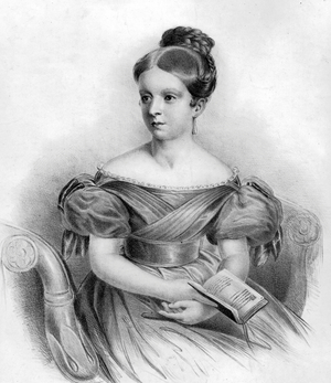 Victoria (1819-1901) queen of Great-Britain and Ireland (1837-1901) and empress of Indies (1876-1901), here young c. 1835, engraving