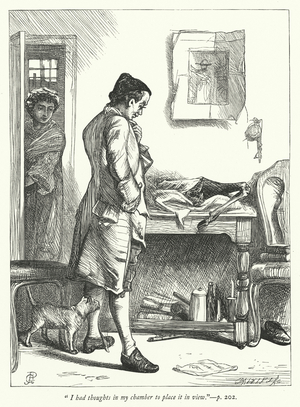 Illustration for The Deserted Village (engraving)