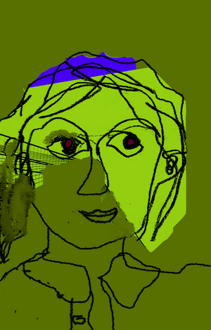Pensieri, 2019 (digital, acrylic)