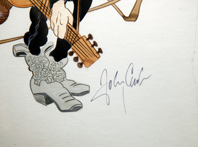 Autograph of Johnny Cash (photo)