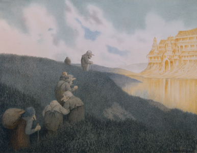 On the way to a feast at the Troll castle, 1904