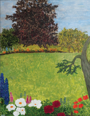 The Garden, 1990 (oil on board) 