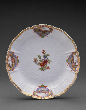 Plate, c.1741-43 (Hard paste porcelain)