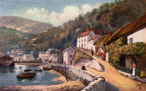 Lynmouth (colour litho)