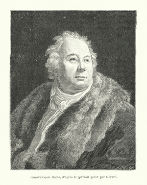 Jean-Francois Ducis, d'apres le portrait peint par Gerard (engraving)